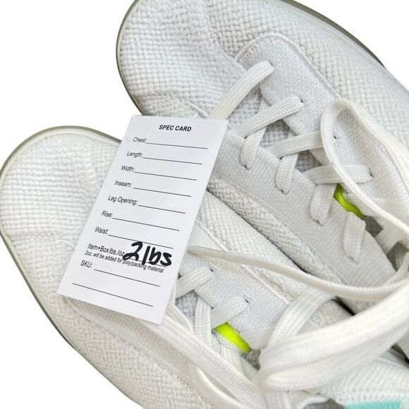 Rothy's Women's The Lace Up White Terry Sneaker Size 9 - Picture 14 of 14